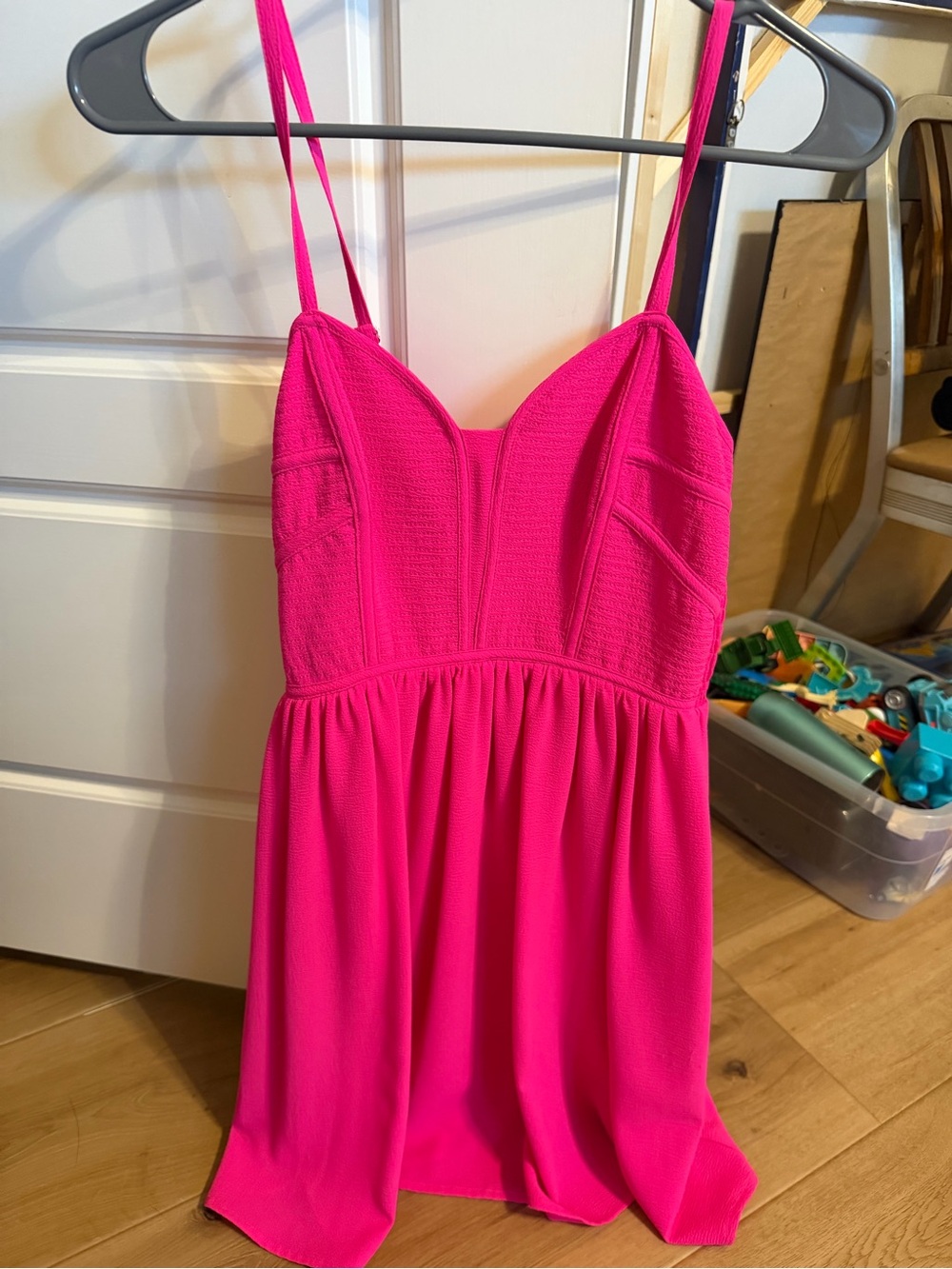 Gianni Bini Hot Pink Womans One-Piece Mini Dress